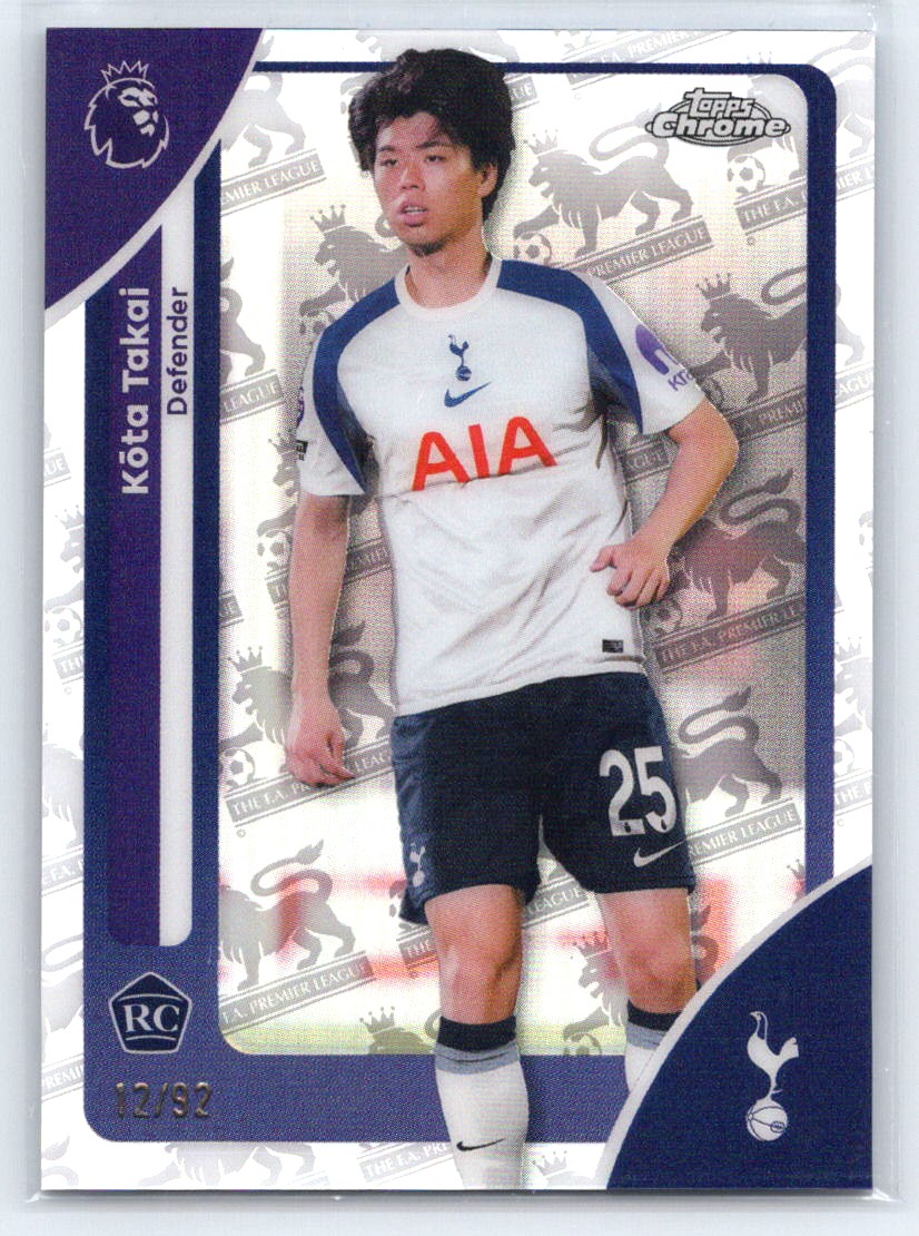 2025-26 Topps Premier League #177 Kōta Takai Premier League RetroFractor #/92