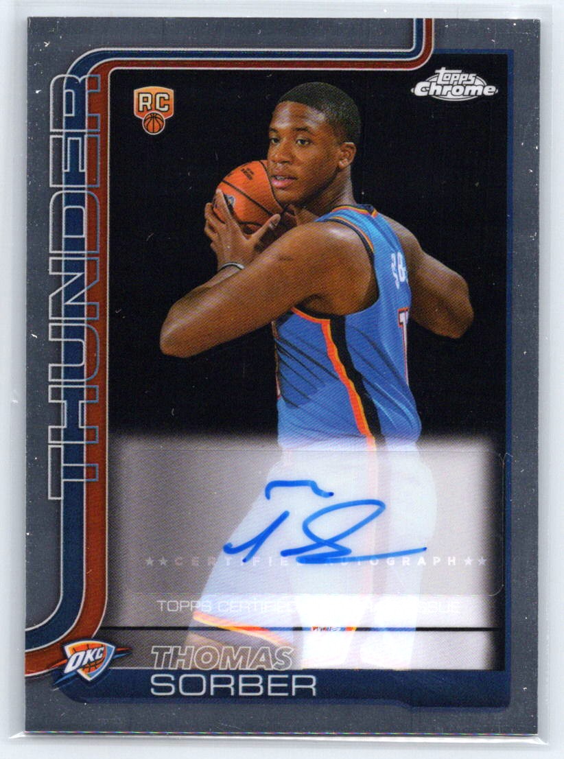 2025-26 Topps Chrome #TCAR-TS Thomas Sorber Chrome Rookie Autographs