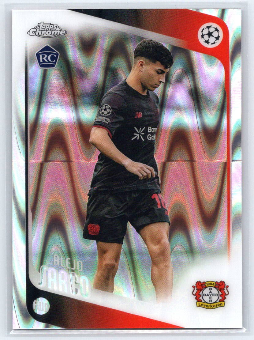 2025-26 Topps Chrome UEFA Club Competitions #44 Alejo Sarco Raywave Refractor