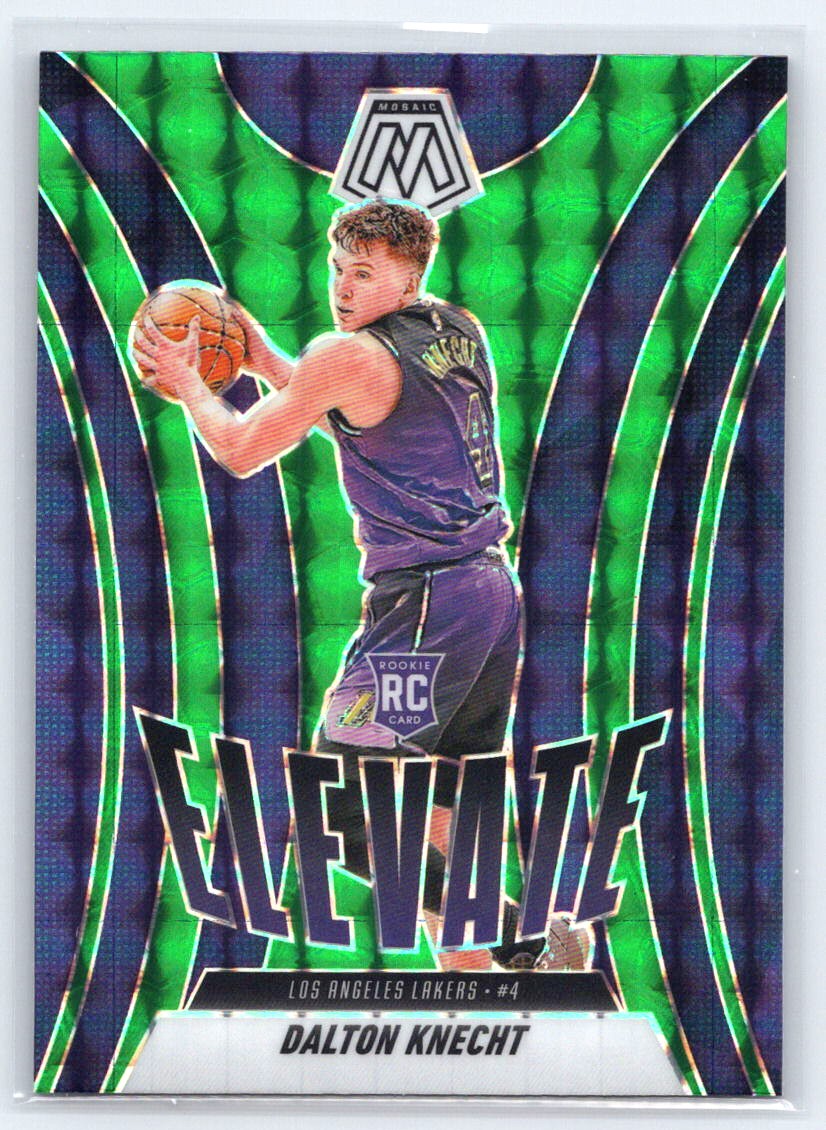 2024-25 Panini Mosaic #18 Dalton Knecht Elevate Mosaic Green