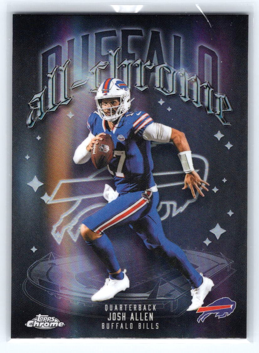 2025 Topps Chrome #ACT-2 Josh Allen All-Chrome Team Refractor