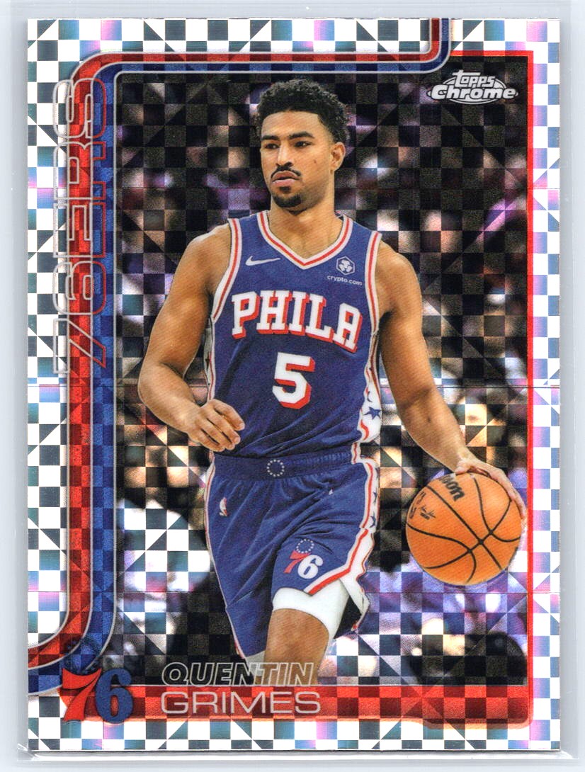 2025-26 Topps Chrome #197 Quentin Grimes X-Fractor