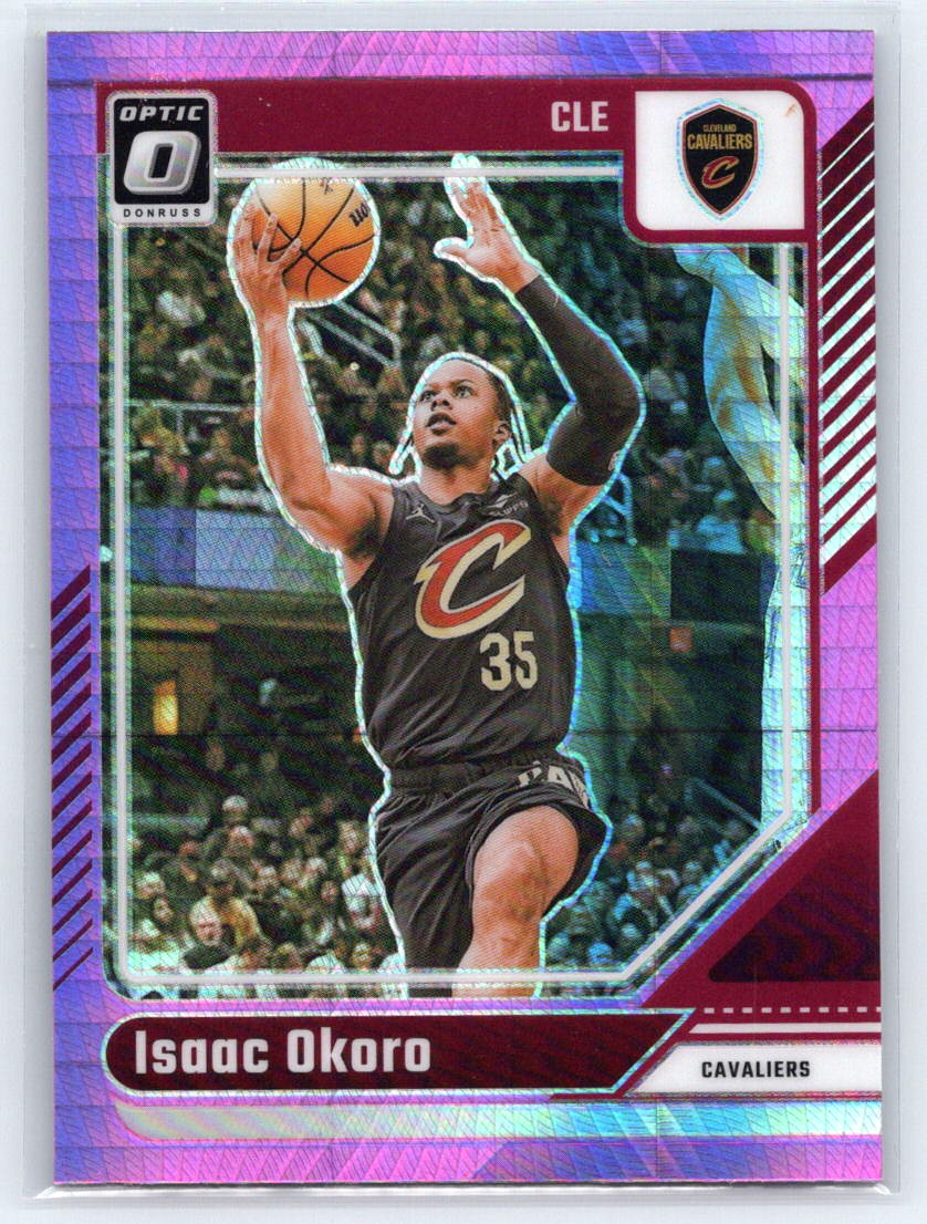 2024-25 Donruss Optic #93 Isaac Okoro Hyper Pink