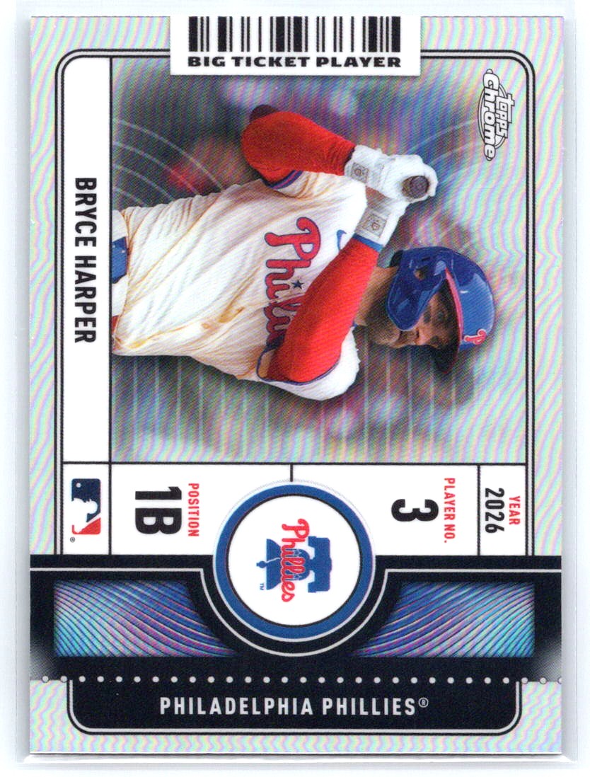 2026 Topps Chrome #BTP-19 Bryce Harper Big Ticket Players