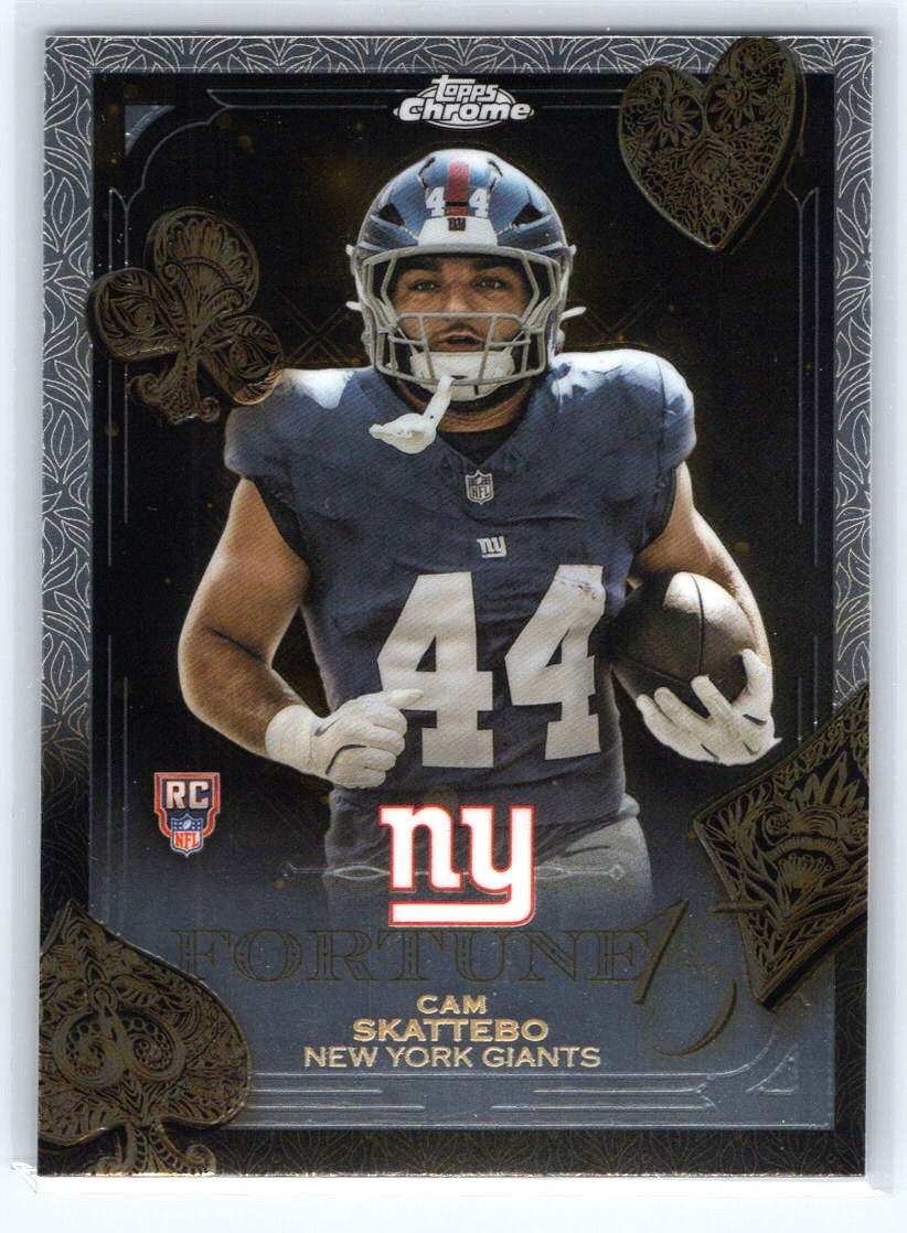2025 Topps Chrome #F15-27 Cam Skattebo Fortune 15