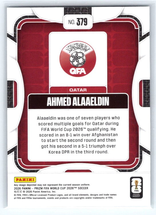 2026 Panini Prizm FIFA World Cup #379 Ahmed Alaaeldin