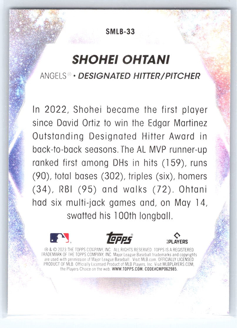 2023 Topps #SMLBC-33 Shohei Ohtani Stars of MLB Chrome