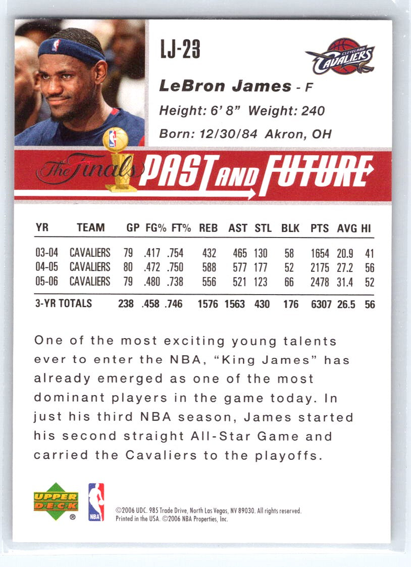 2006 NBA Finals Past and Future #LJ-23 LeBron James