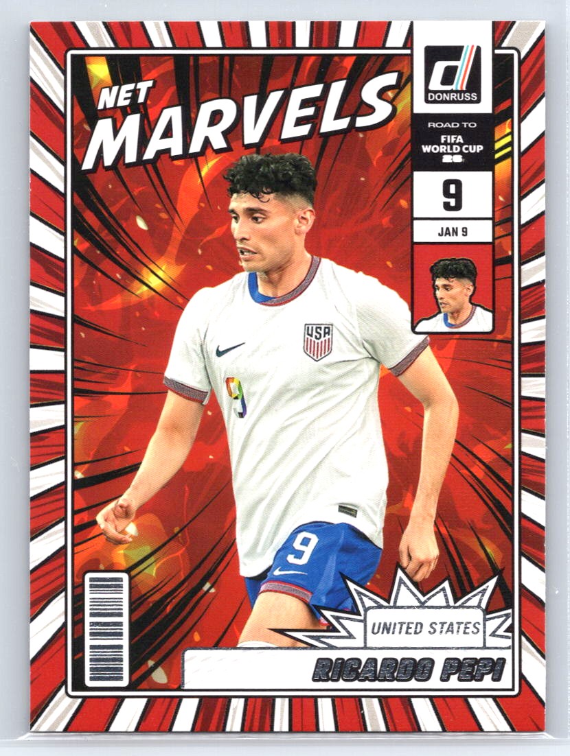 2025-26 Donruss Road to FIFA World Cup #11 Ricardo Pepi Net Marvels