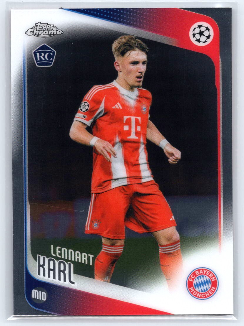 2025-26 Topps Chrome UEFA Club Competitions #187 Lennart Karl
