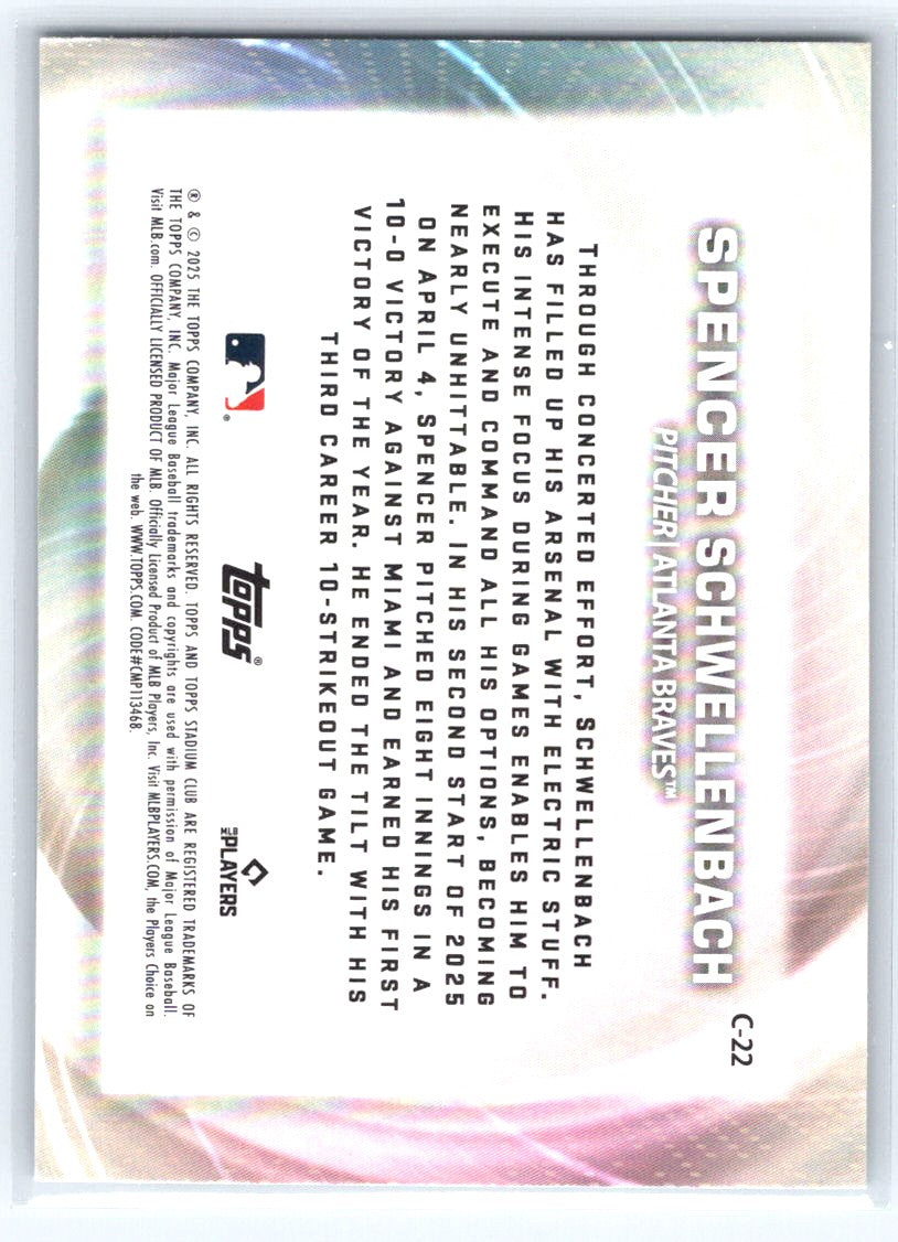 2025 Stadium Club #C-22 Spencer Schwellenbach Concentration
