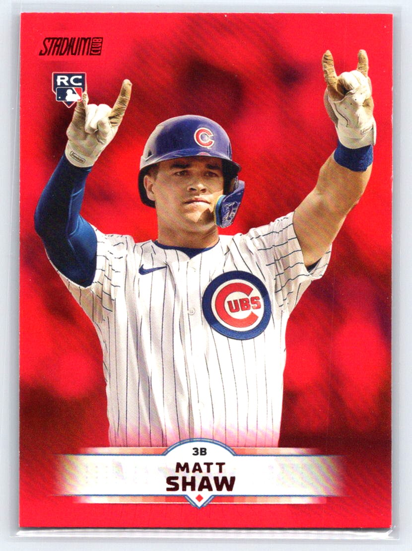 2025 Stadium Club #65 Matt Shaw Red Foil