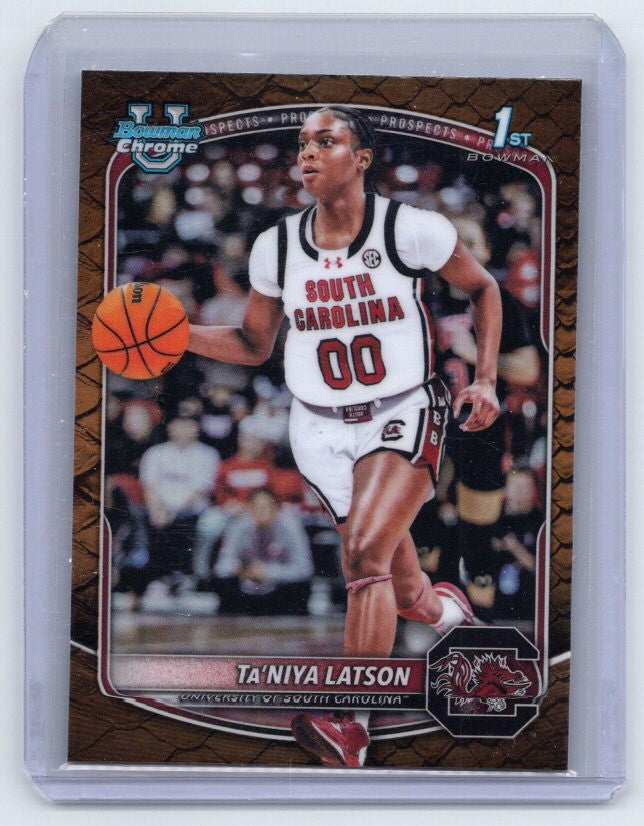 2025-26 Bowman #BCP-86 Ta'Niya Latson Chrome Prospects Reptilian Refractor