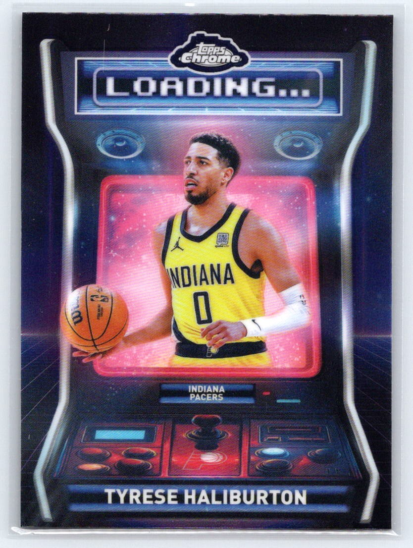 2025-26 Topps Chrome #LD-10 Tyrese Haliburton Loading ...