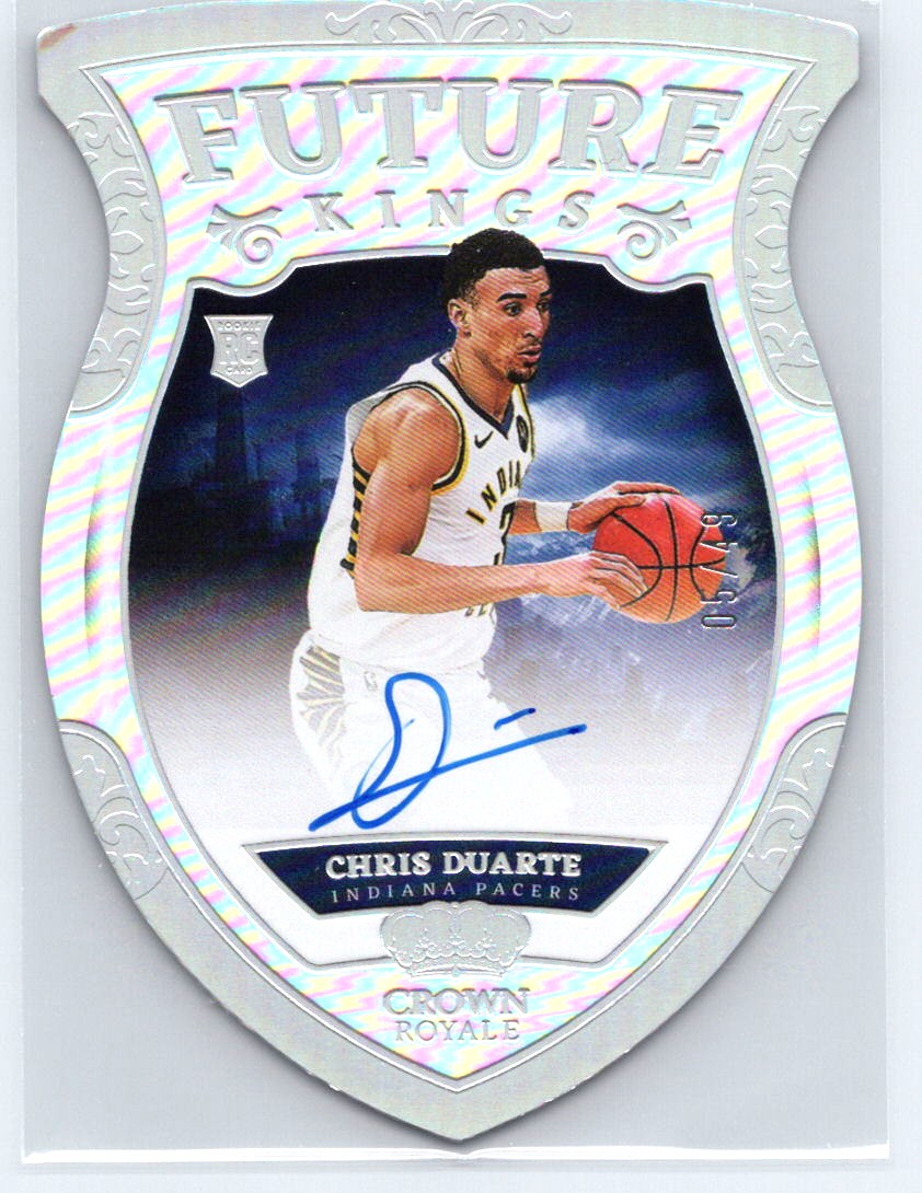 2021-22 Panini Crown Royale #FK-CDT Chris Duarte Future Kings Signatures #/49