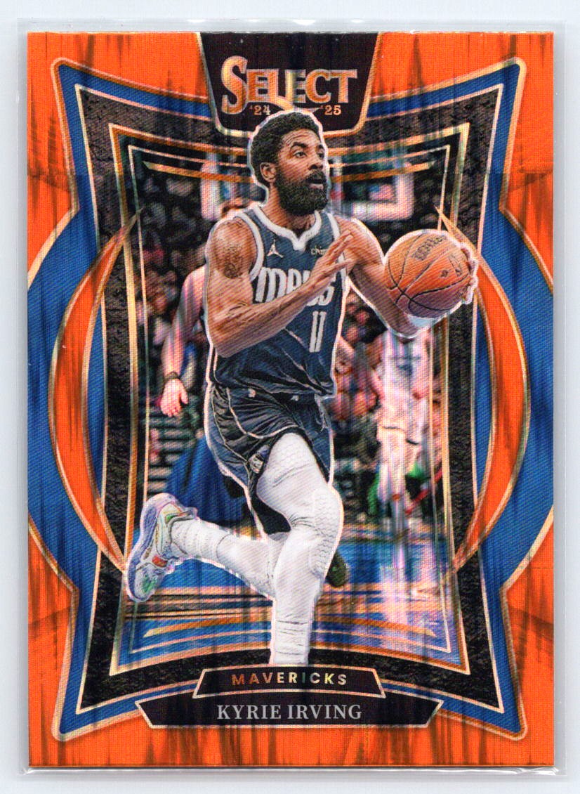 2024-25 Panini Select #46 Kyrie Irving Orange Flash Prizm