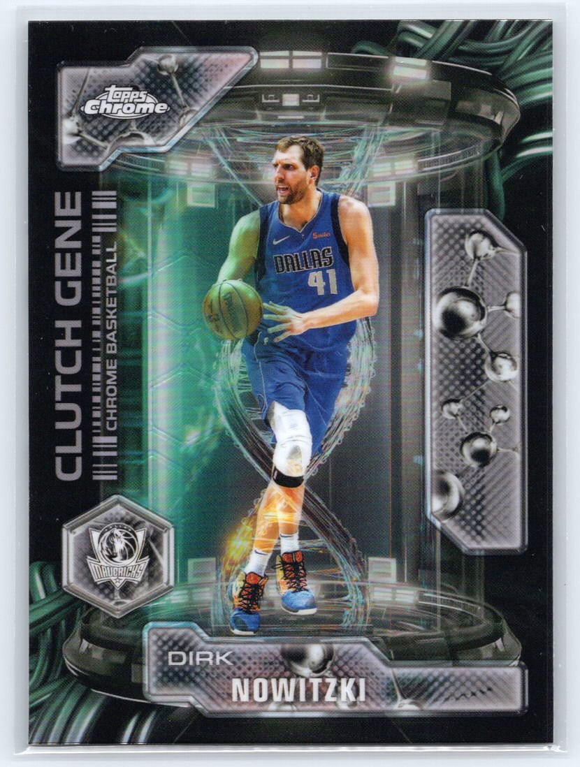 2025-26 Topps Chrome #CG-22 Dirk Nowitzki Clutch Gene Refractor