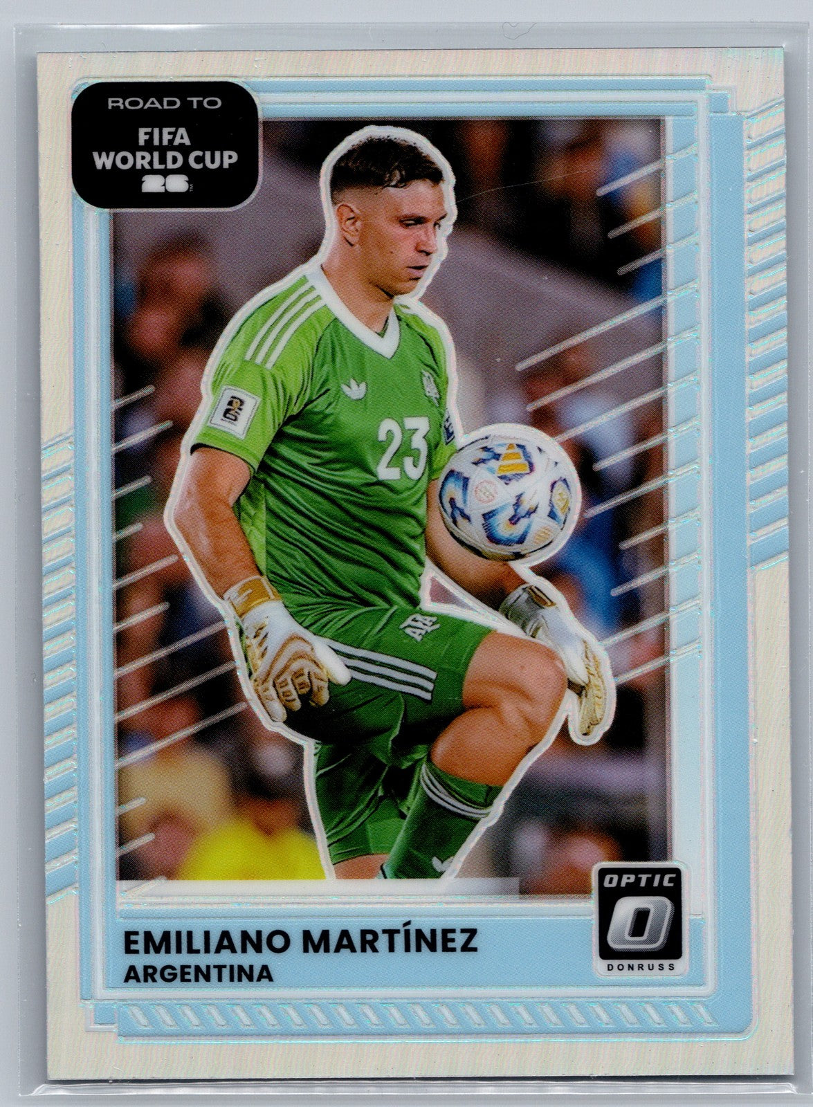 2025-26 Donruss Road to FIFA World Cup #160 Emiliano Martinez Optic Holo