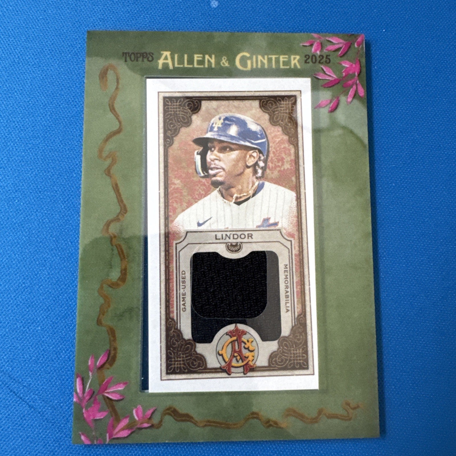 2025 Topps Allen & Ginter #MFR-FL Francisco Lindor Mini Framed Relic