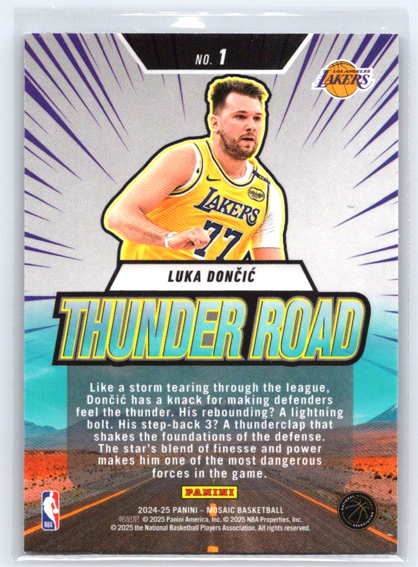 2024-25 Panini Mosaic #1 Luka Doncic Thunder Road