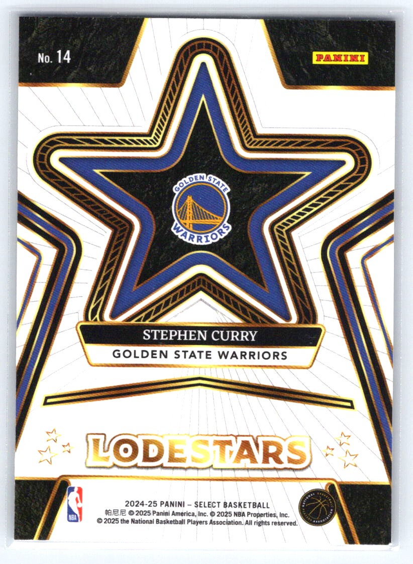 2024-25 Panini Select #14 Stephen Curry Lodestars