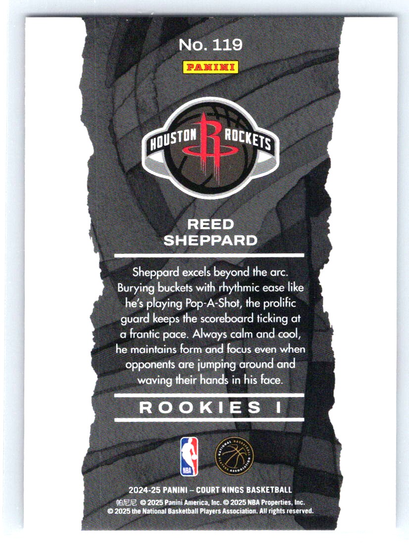 2024-25 Panini Court Kings #119 Reed Sheppard
