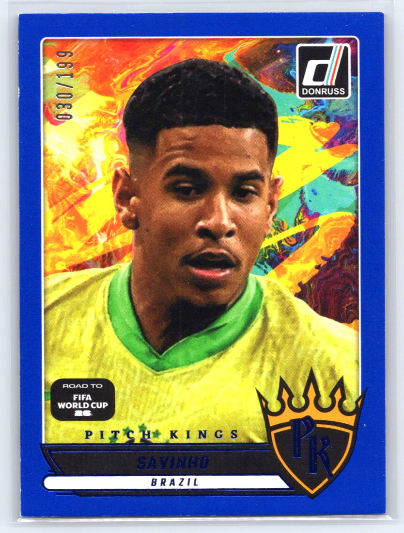 2025-26 Donruss Road to FIFA World Cup #2 Bruno Fernandes Pitch Kings Blue #/199