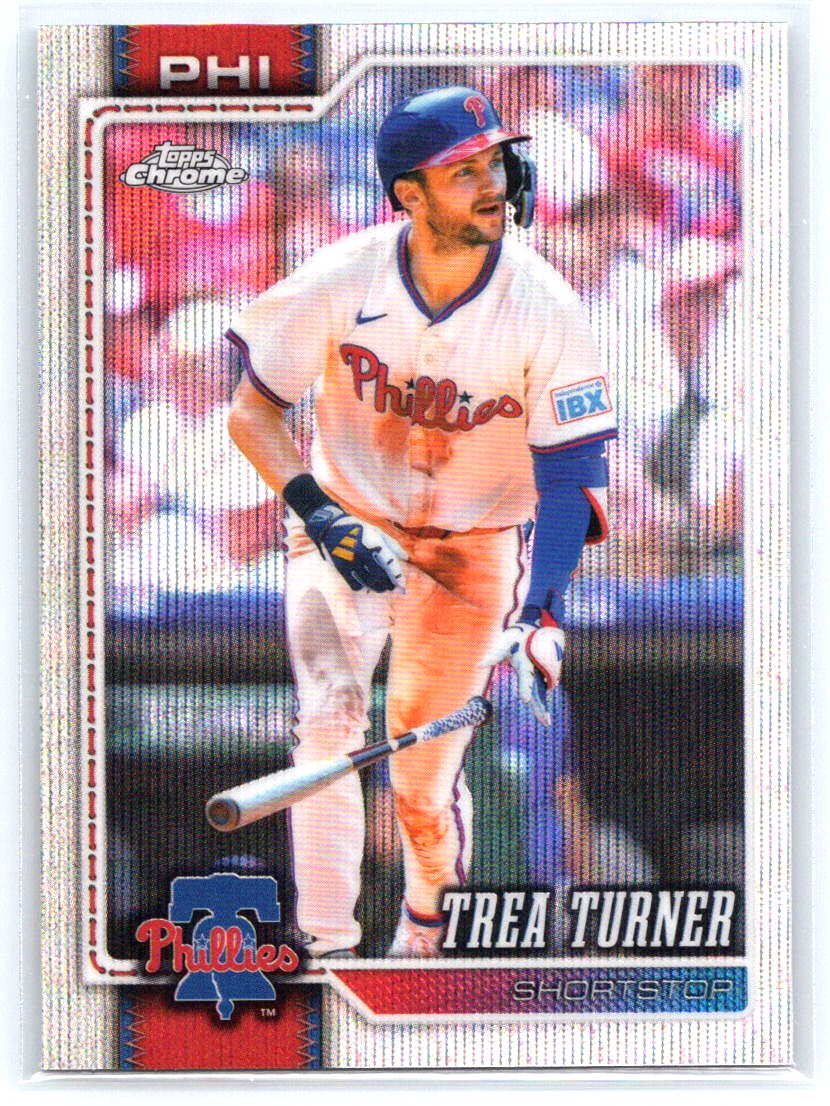 2026 Topps Chrome #5 Trea Turner Wave Refractors