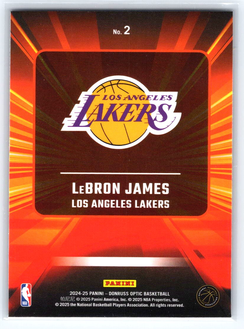 2024-25 Donruss Optic #2 LeBron James Express Lane
