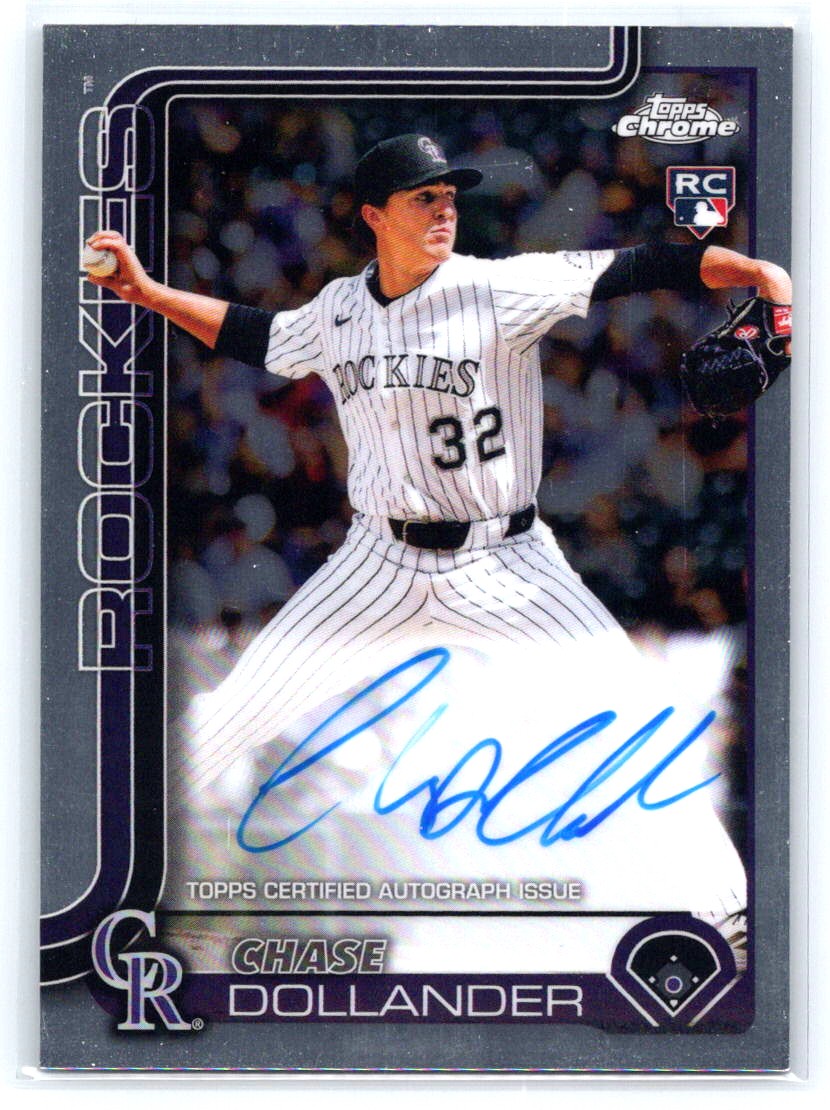 2025 Topps Chrome Update #RA-DO Chase Dollander Chrome Update Autographs