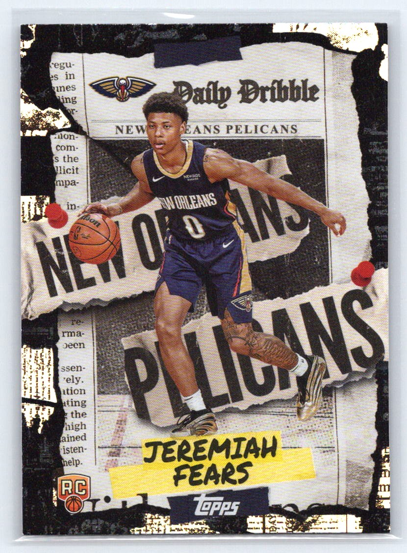 2025-26 Topps #DD-37 Jeremiah Fears The Daily Dribble