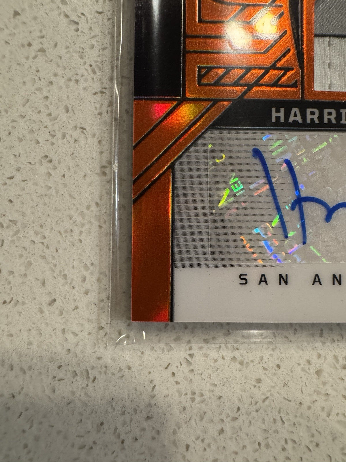 2024-25 Panini Obsidian Harrison Ingram Orange Flood /99 RC Auto Patch Rookie
