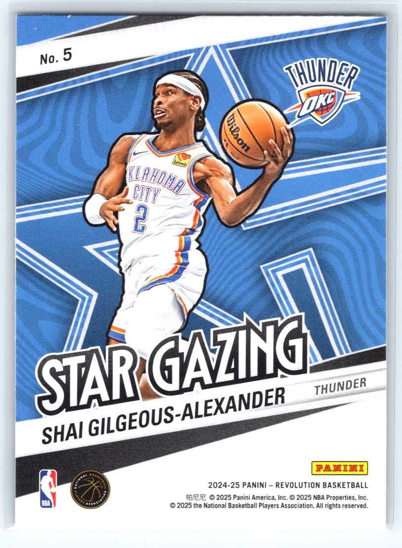 2024-25 Panini Revolution #5 Shai Gilgeous-Alexander Star Gazing