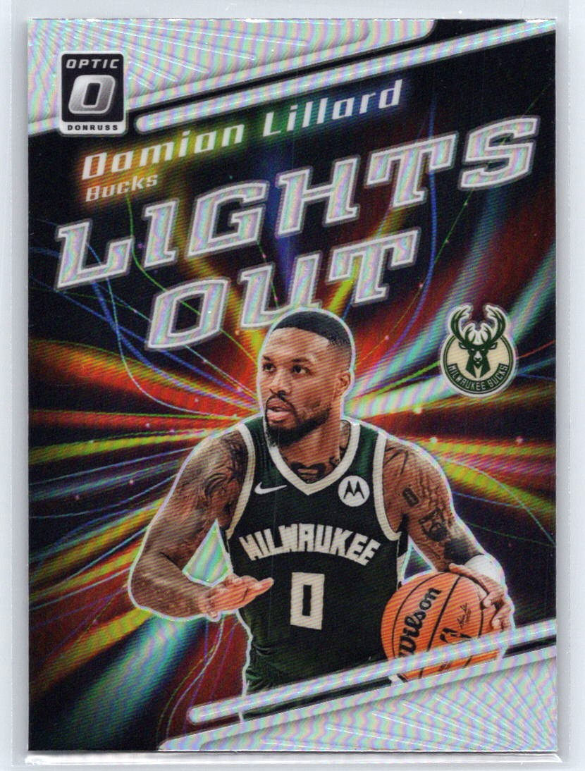 2023-24 Donruss Optic #1 Damian Lillard Lights Out Holo