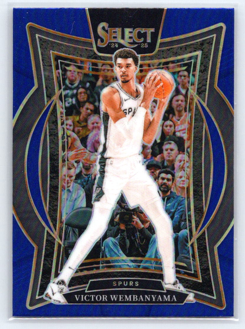 2024-25 Panini Select #9 Victor Wembanyama Blue Prizm