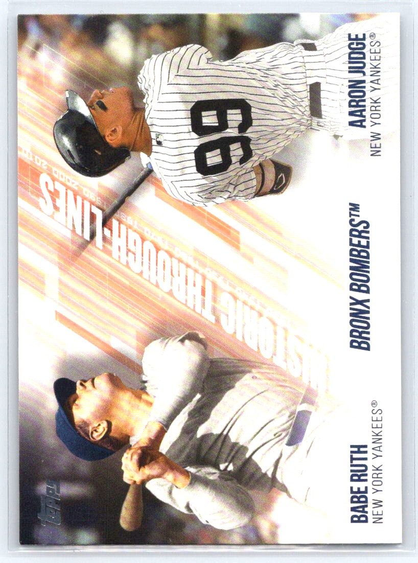 2019 Topps #HTL-6 Aaron Judge / Babe Ruth Historic Through-Lines