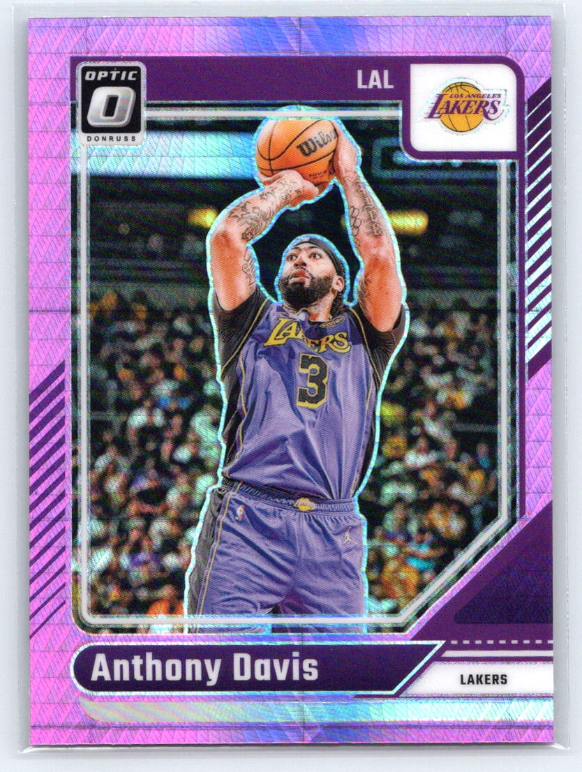 2024-25 Donruss Optic #207 Anthony Davis Hyper Pink