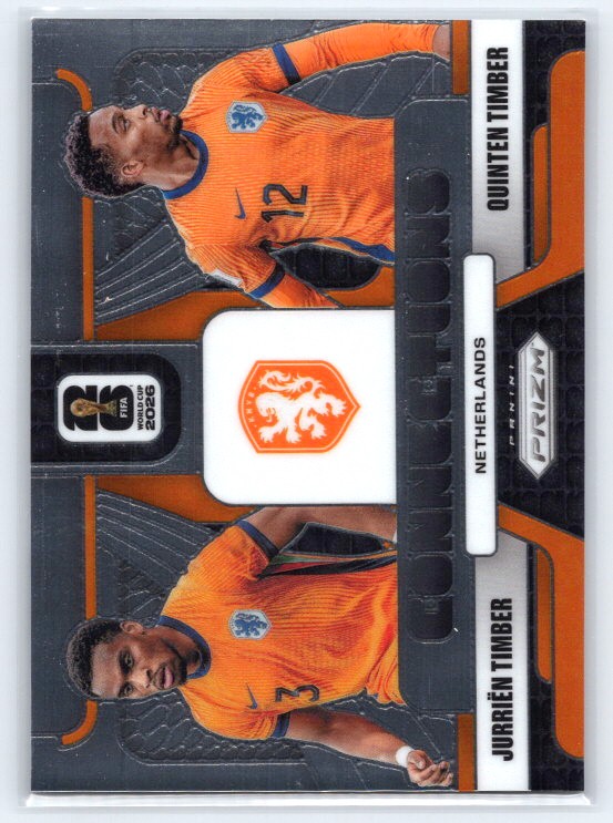 2026 Panini Prizm FIFA World Cup #25 Jurrien Timber / Quinten Timber Connections