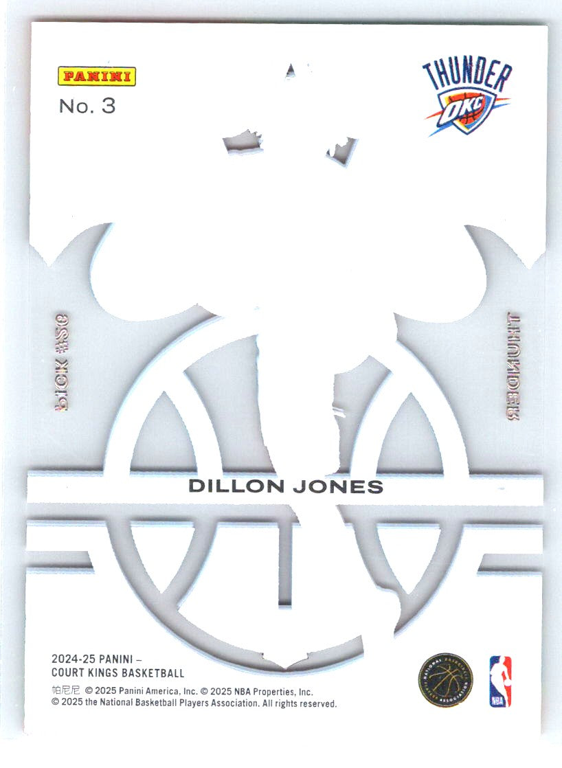 2024-25 Panini Court Kings #3 Dillon Jones Acetate Rookies