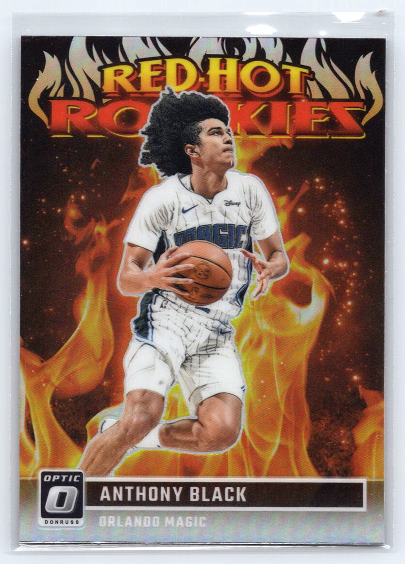 2023-24 Donruss Optic #10 Anthony Black Red Hot Rookies Holo