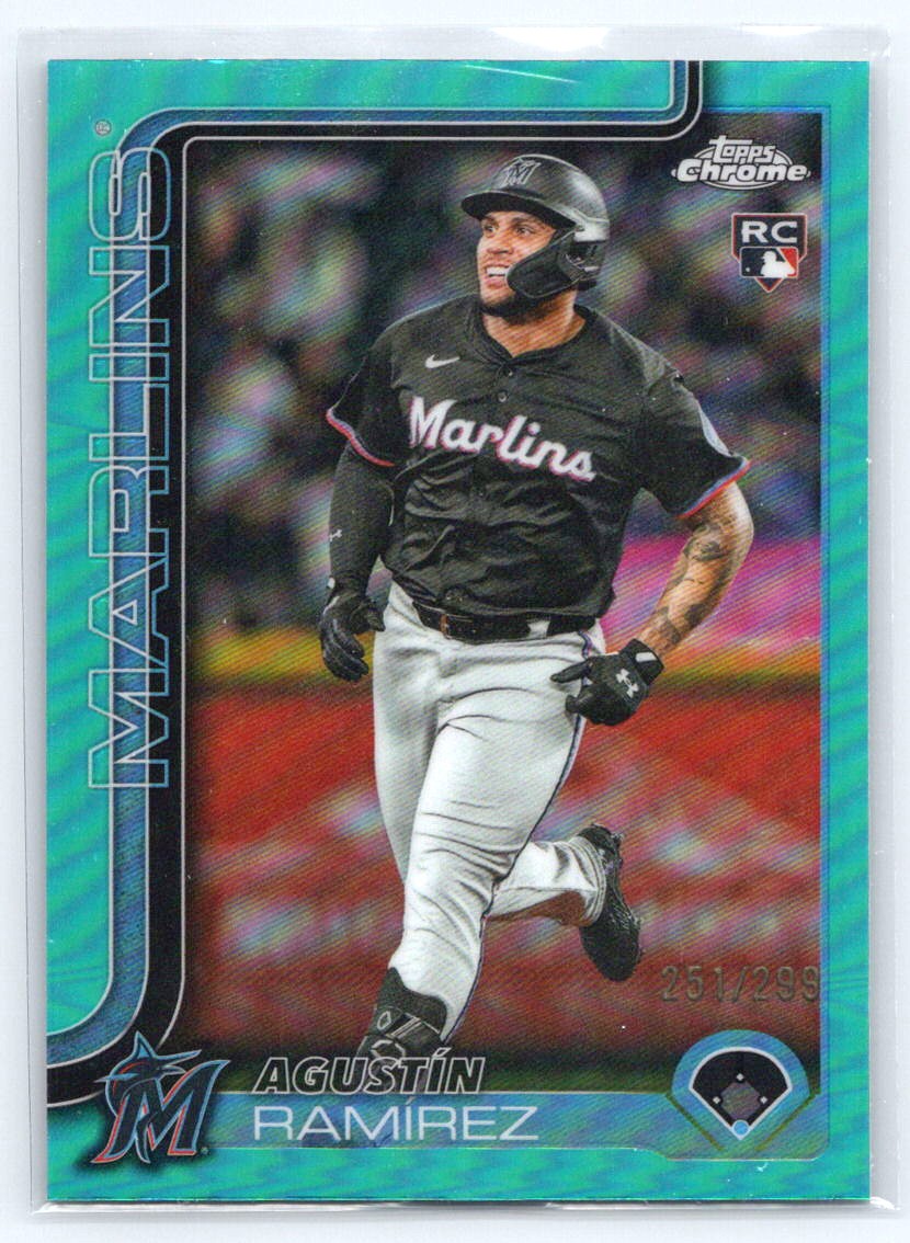 2025 Topps Chrome Update #USC200 Agustín Ramírez Teal Refractors #/299