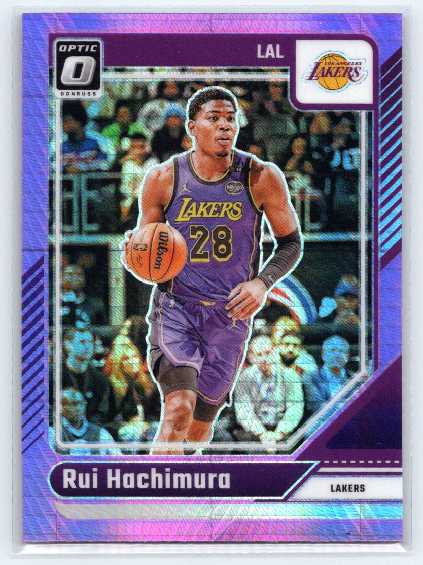 2024-25 Donruss Optic #18 Rui Hachimura Hyper Pink