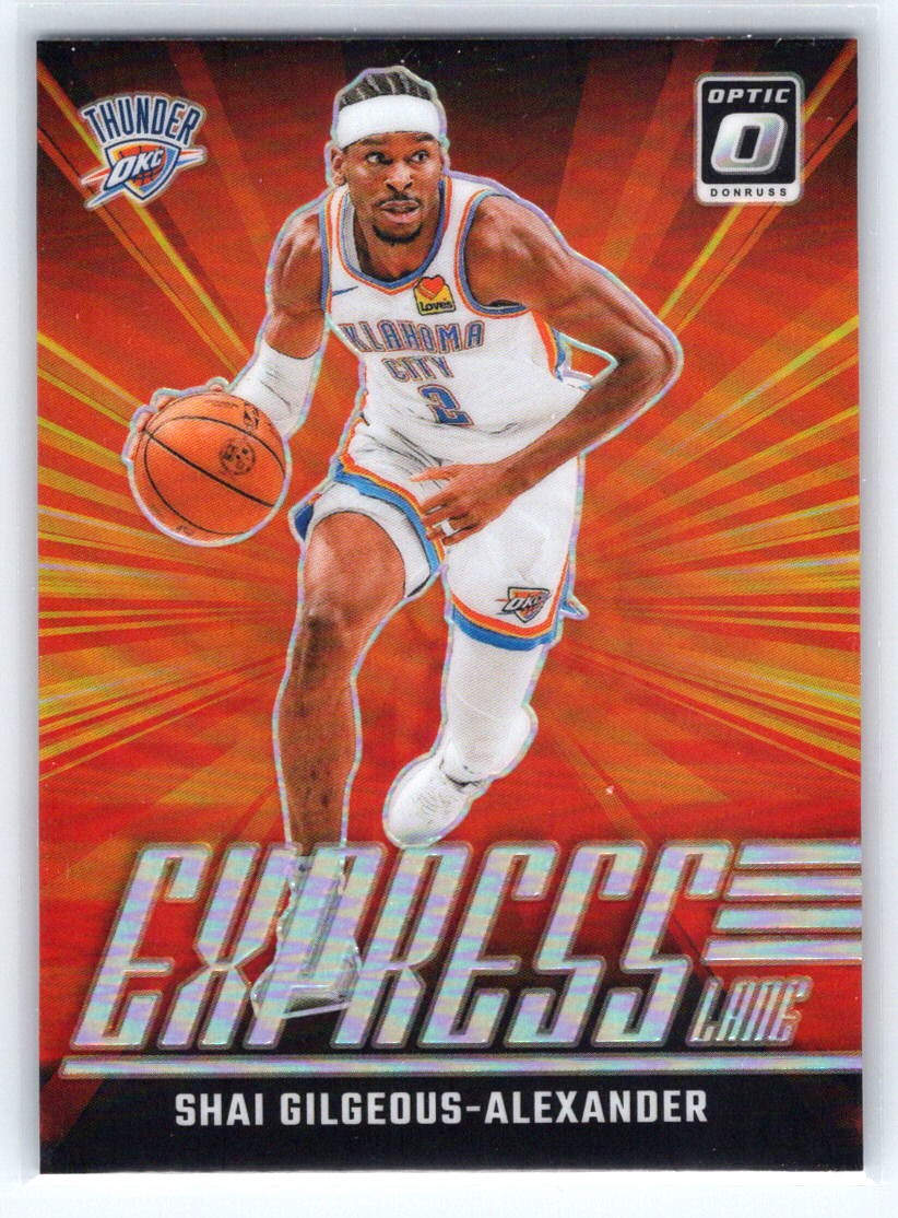 2024-25 Donruss Optic #24 Shai Gilgeous-Alexander Express Lane Holo