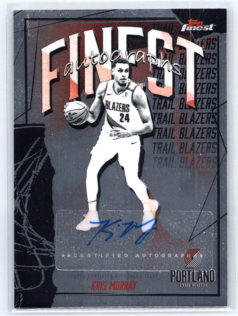 2025-26 Finest #FAU-KM Kris Murray Finest Autographs