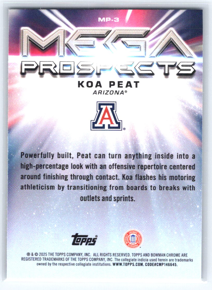 2025-26 Bowman #MP-3 Koa Peat Mega Prospects