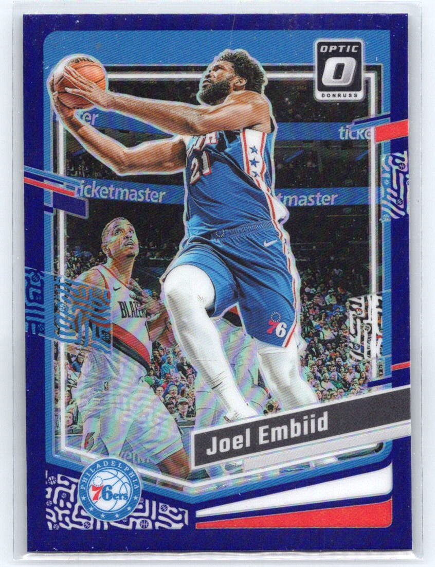 2023-24 Donruss Optic #124 Joel Embiid Purple