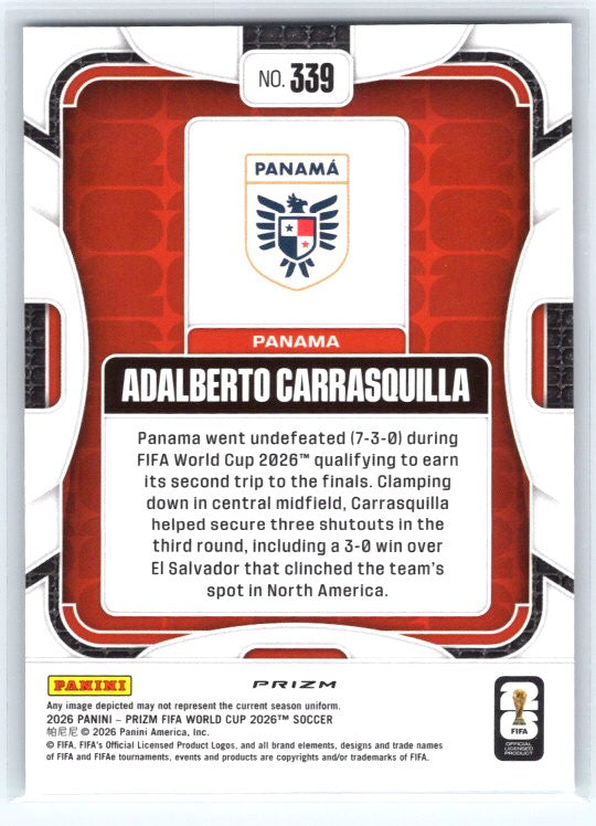 2026 Panini Prizm FIFA World Cup #339 Adalberto Carrasquilla Wave Prizms
