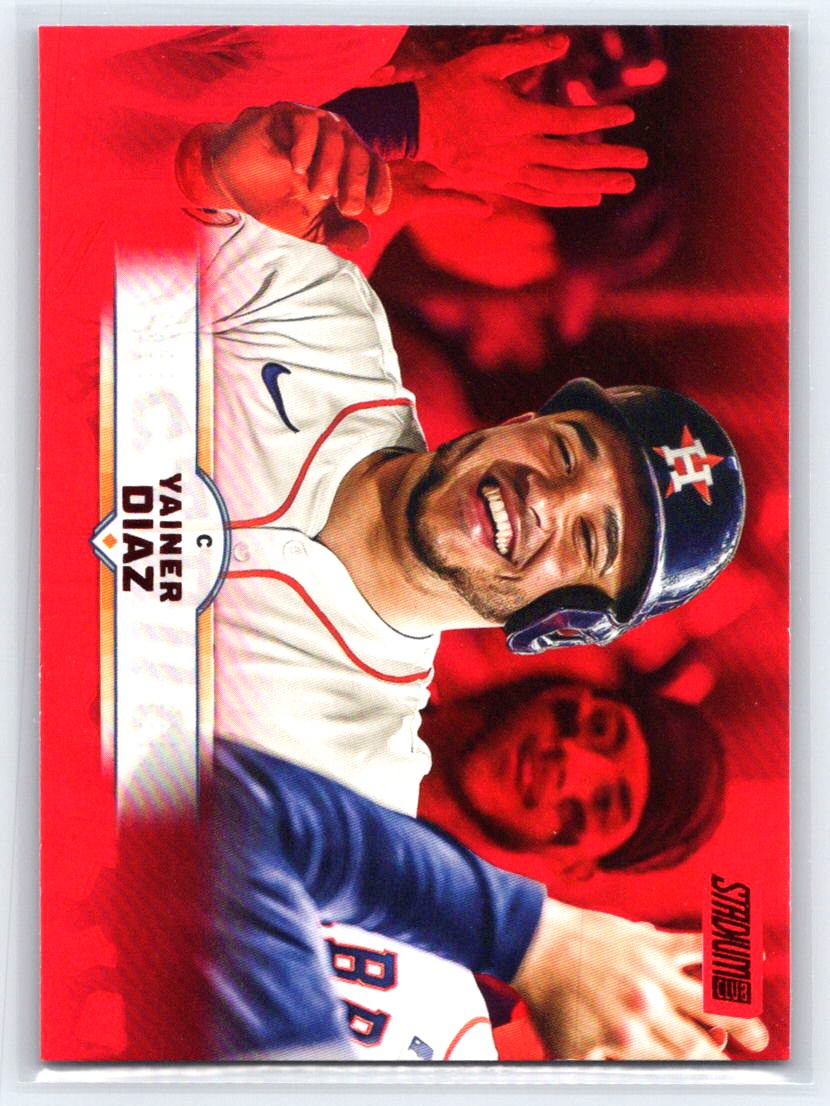 2025 Stadium Club #26 Yainer Diaz Red Foil