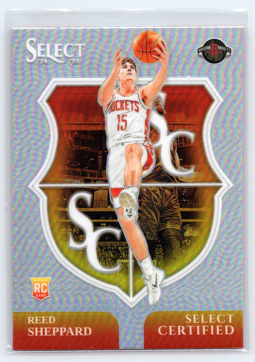 2024-25 Panini Select #14 Reed Sheppard Select Certified Silver Prizms