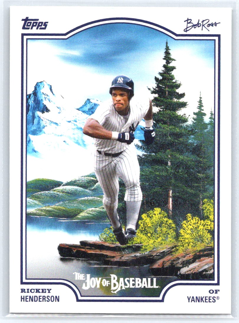 2025 Topps x Bob Ross: The Joy of Baseball #60 Rickey Henderson